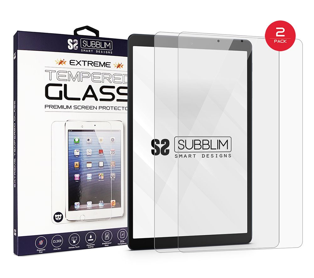 SUB-TG-1SAM100 Pack 2x Extreme Tempered Glass Samsung Tab A 2019