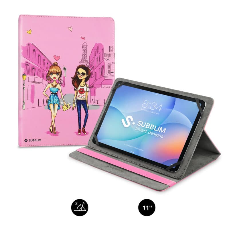 Capa Universal para Tablet Trendy Case para Meninas de 9,6" a 11"