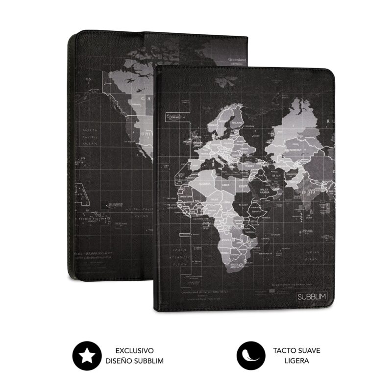 SUB-CUT-4TC009 trendy tablet case world map-2