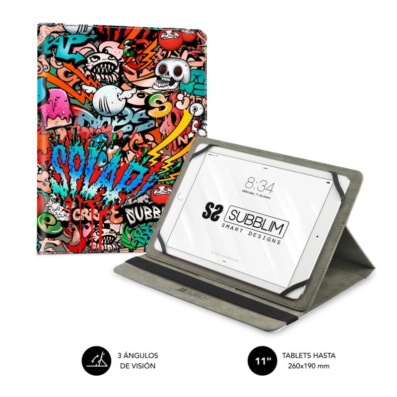 Funda universal para tablet estilo juvenil Graffiti