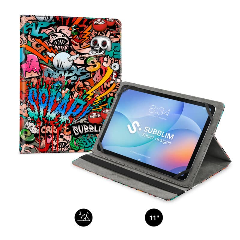 Capa universal para tablet Trendy Case Graffiti de 9,6" a 11"