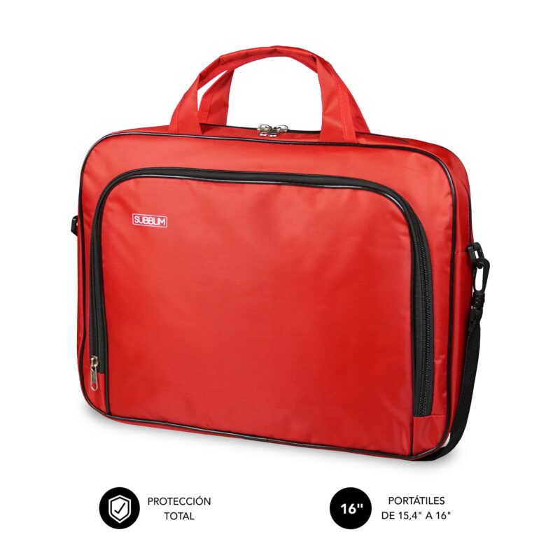 maletin rojo para portatil oxford 15,6 a 16 pulgadas
