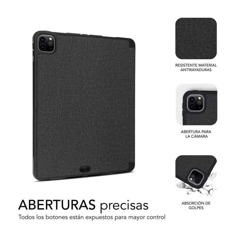 Funda Tablet Shock Case Para Ipad Pro 11" 2021/20/18 Negro - Imagen 4