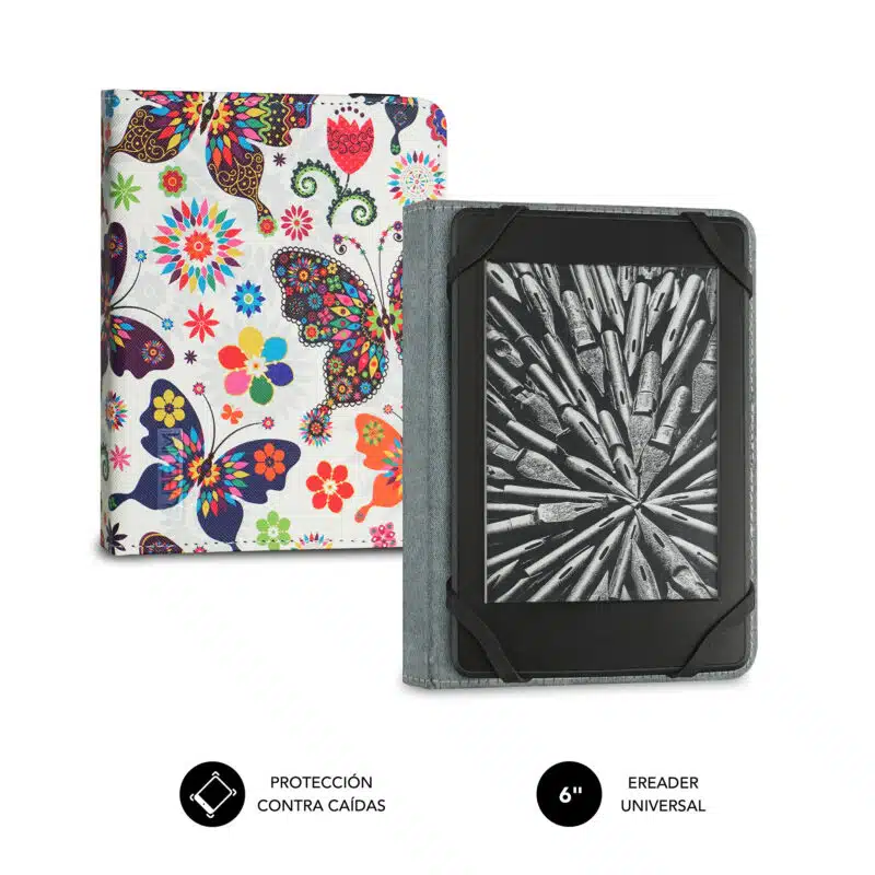 Funda Libro Electrónico Clever Mariposas