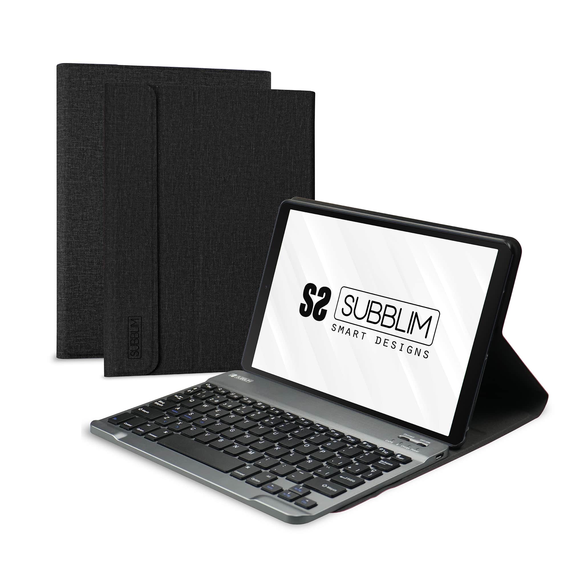 SUBKT3-BTL300-Funda con teclado KeyTab-Pro-BT-Lenovo-Tab-M10-Plus-3a-Gen-10.6-TB-125F-128F