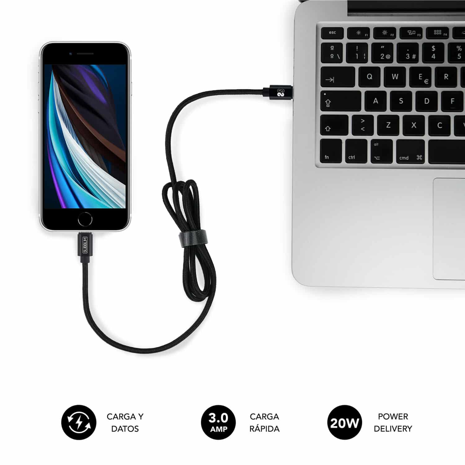SUBCHG-5CPD11-Dual-Car-Charger-PD20WQC3.0C-to-C-Lightning-cable-Black-5