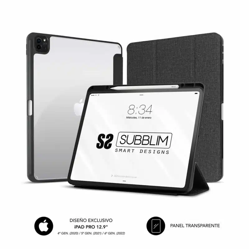 Protege tu valioso iPad Pro 12,9" 2022/21/20 con total confianza gracias a esta exclusiva funda que garantiza una protección completa en todo momento. Su diseño moderno y elegante en formato Full SmartCover hará que tu dispositivo luzca sofisticado y atractivo.