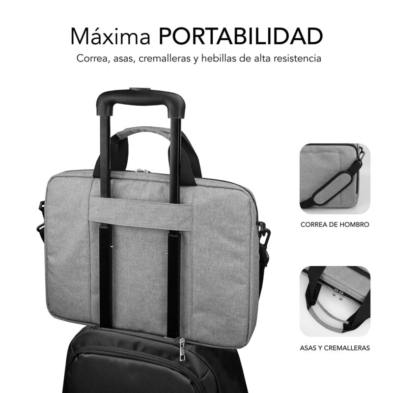 ✅ Maletín Portátil Air Padding 15.6" gris