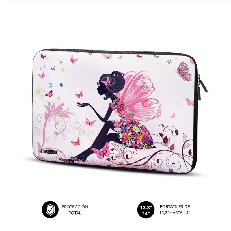 Funda Ordenador Neopreno Trendy Sleeve Neo Hada 13,3 a 14"