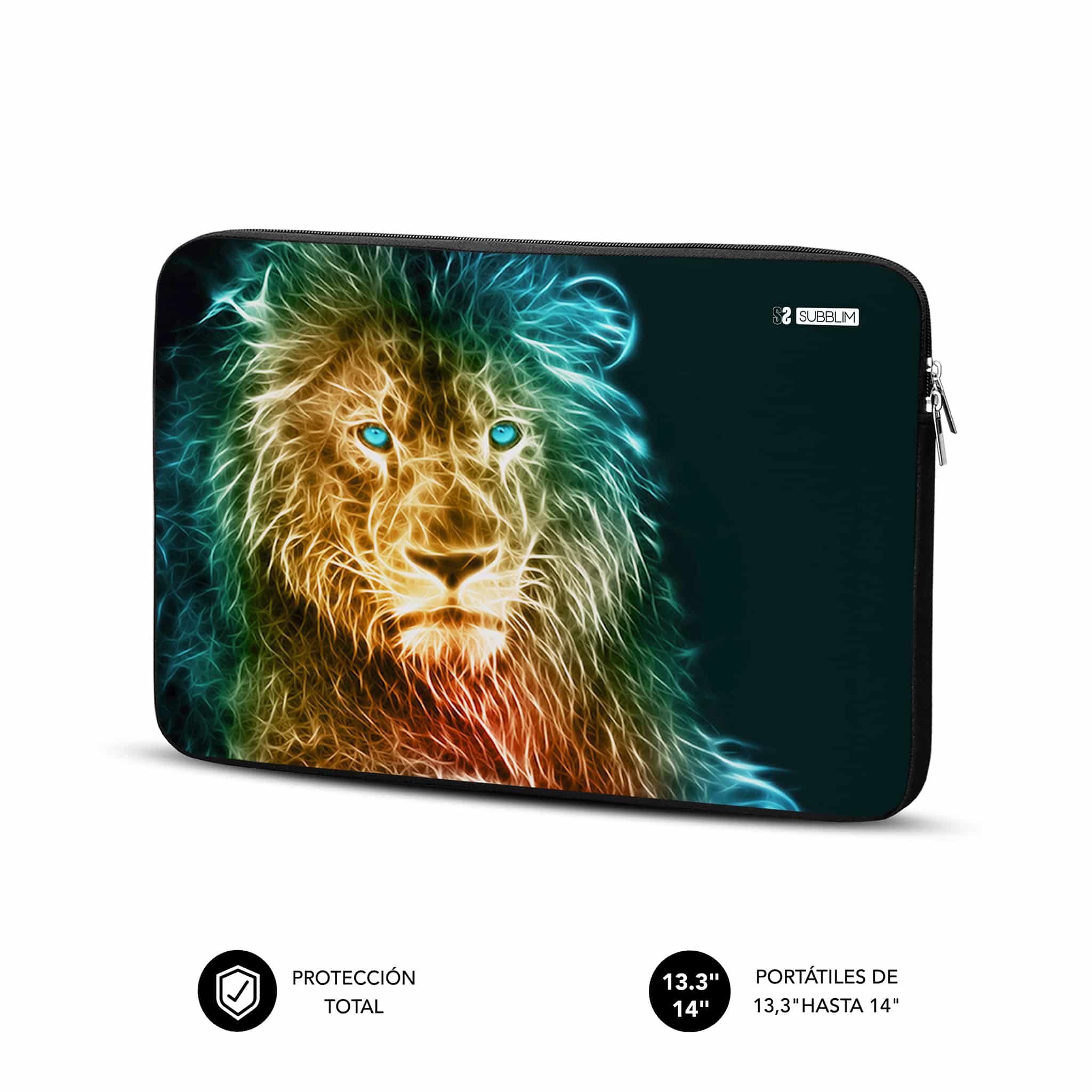 ✓ Funda Ordenador Neopreno Trendy Sleeve Neo Lion | Subblim
