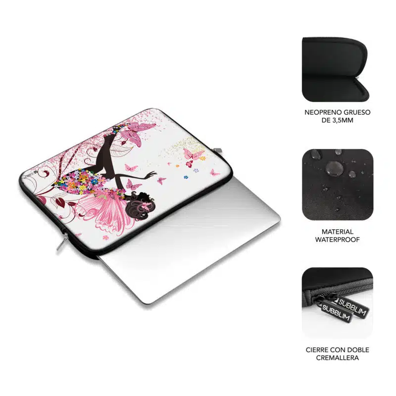 Funda Ordenador Neopreno Trendy Sleeve Neo Hada 15.6" - Imagen 2