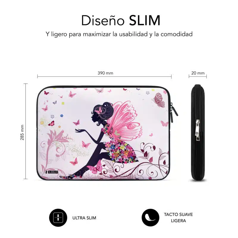 Funda Ordenador Neopreno Trendy Sleeve Neo Hada 15.6" - Imagen 3