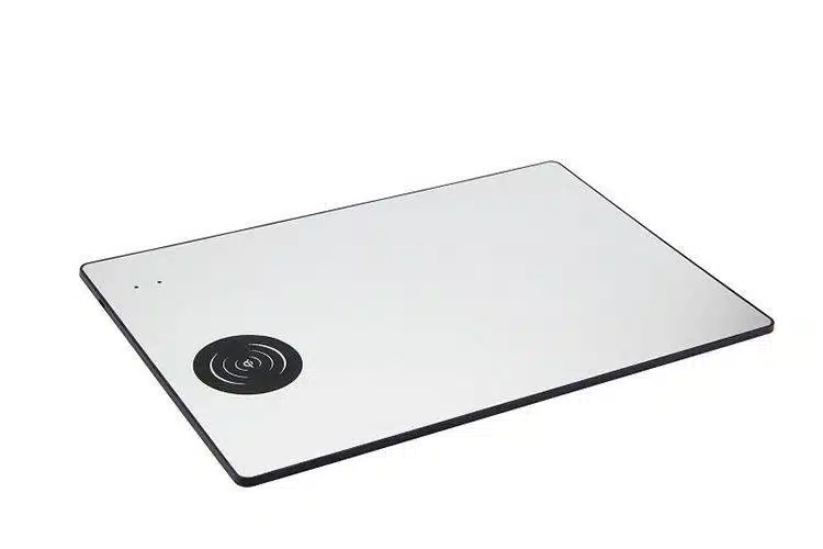 Silver 10W Aluminum Wireless Charger Mat - Image 2