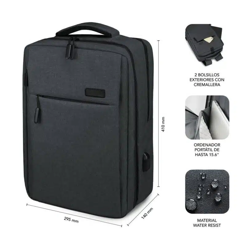 Mochila Para Portátil Traveller Airpadding 15.6" - Imagen 4