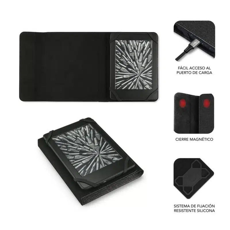 Funda Libro Electrónico Clever Negra - Imagen 2