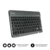 Teclado Bluetooth Smart Para Tablet O Ipad  GrisNegro