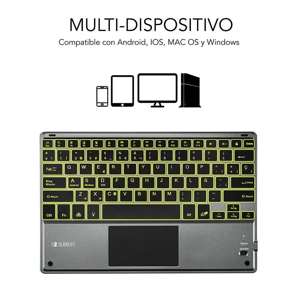 Soporte teclado Smart Backlit Touchpad