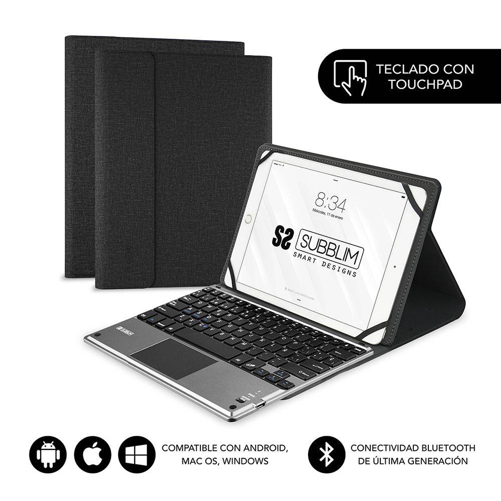 Theoutlettablet® Funda Universal Para Tablet De 10.1 Con Funcion
