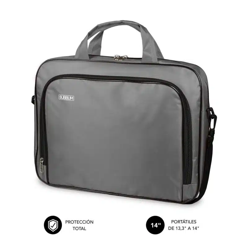 Maletín Para Portátil Oxford 13.3"14"  Gris