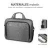 Maletín Para Portátil Oxford 13.3"14"  Gris - Imagen 3