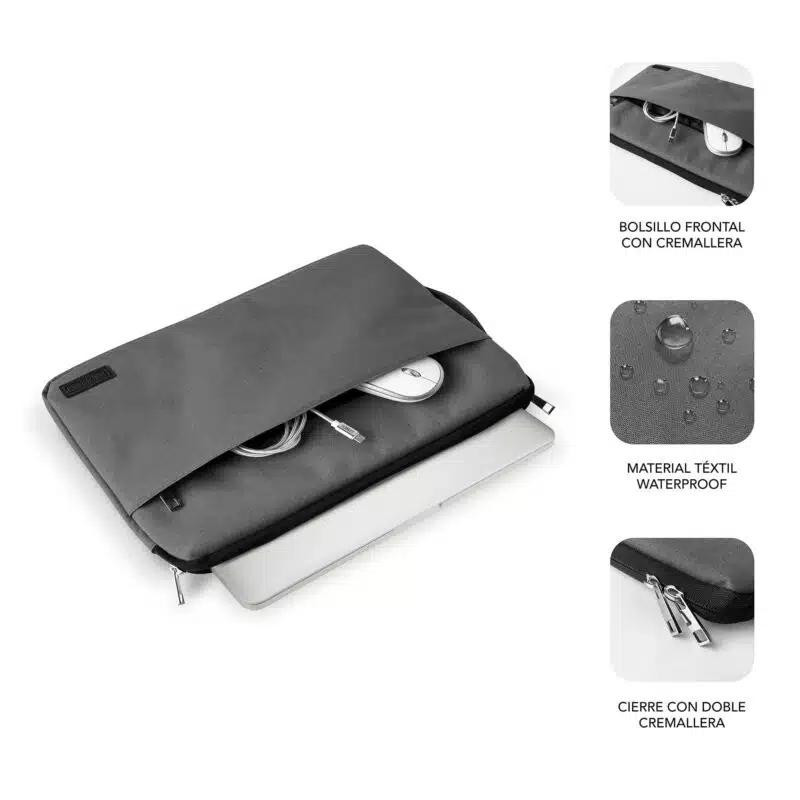 Funda Ordenador 15.6" Urban  Gris - Imagen 2