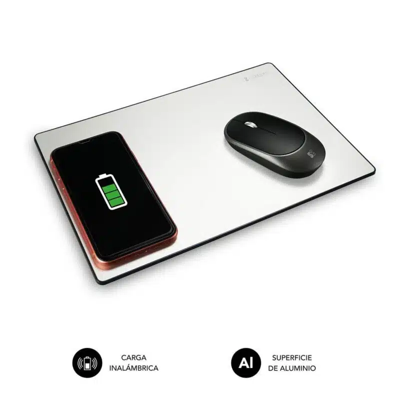 Silver 10W Aluminum Wireless Charger Mat