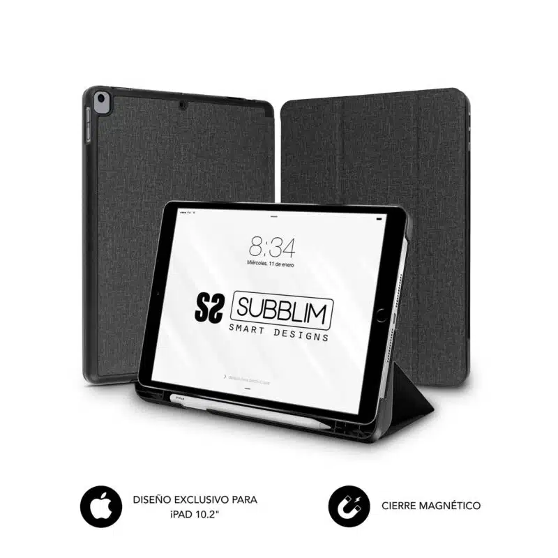 Funda Tablet Ipad 10.2" 9/8/7 Gen Shock Case Negro