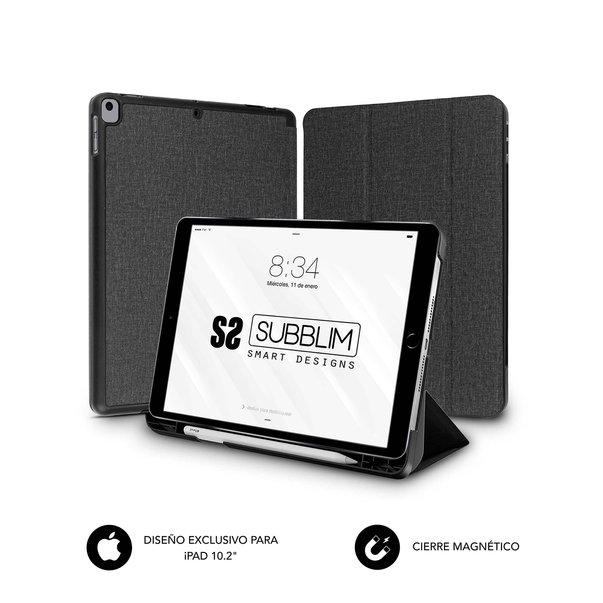 Housse nouvel Apple iPad 10,9 pouces 2022 4G/5G noire stand - Etui coque  noir protection iPad 10eme generation - Accessoires pochette case iPad 10