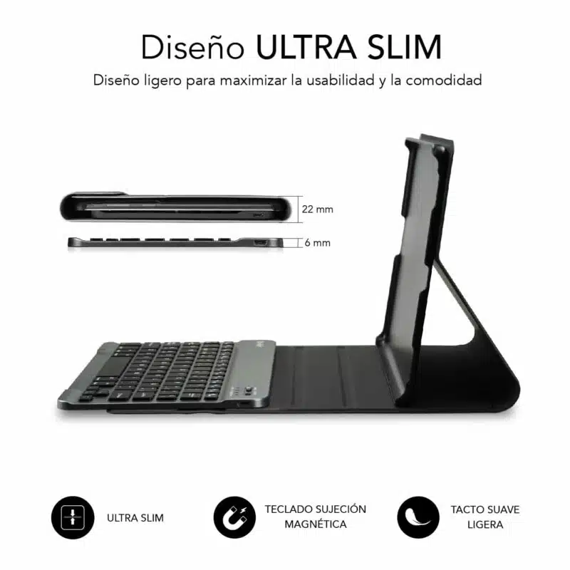 Funda Con Teclado Keytab Pro Bt Para Samsung Galaxy Tab A9 +11” - Imagen 2