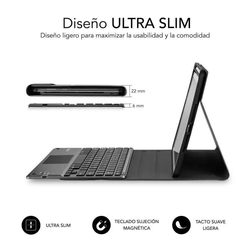 Funda Con Teclado iPad 10,9"/11" 10a Gen/11a Gen Keytab Pro Bt Touchpad Negro - Imagen 2