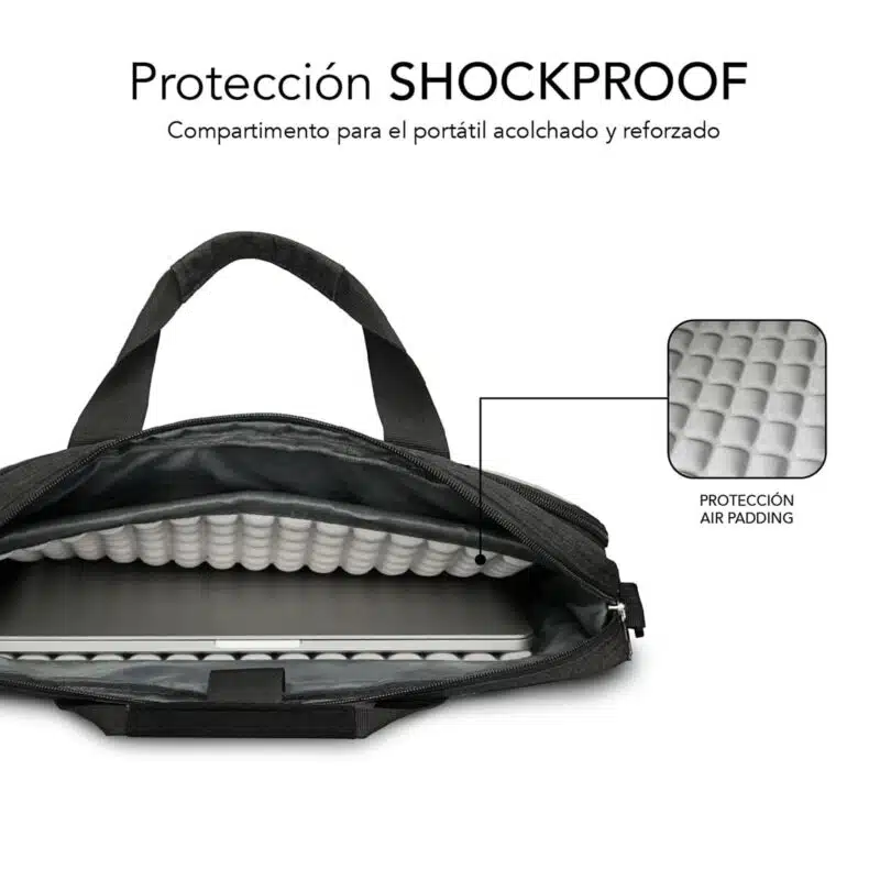 Maletín Ordenador 15.6" Gris Oscuro Air Padding - Imagen 3