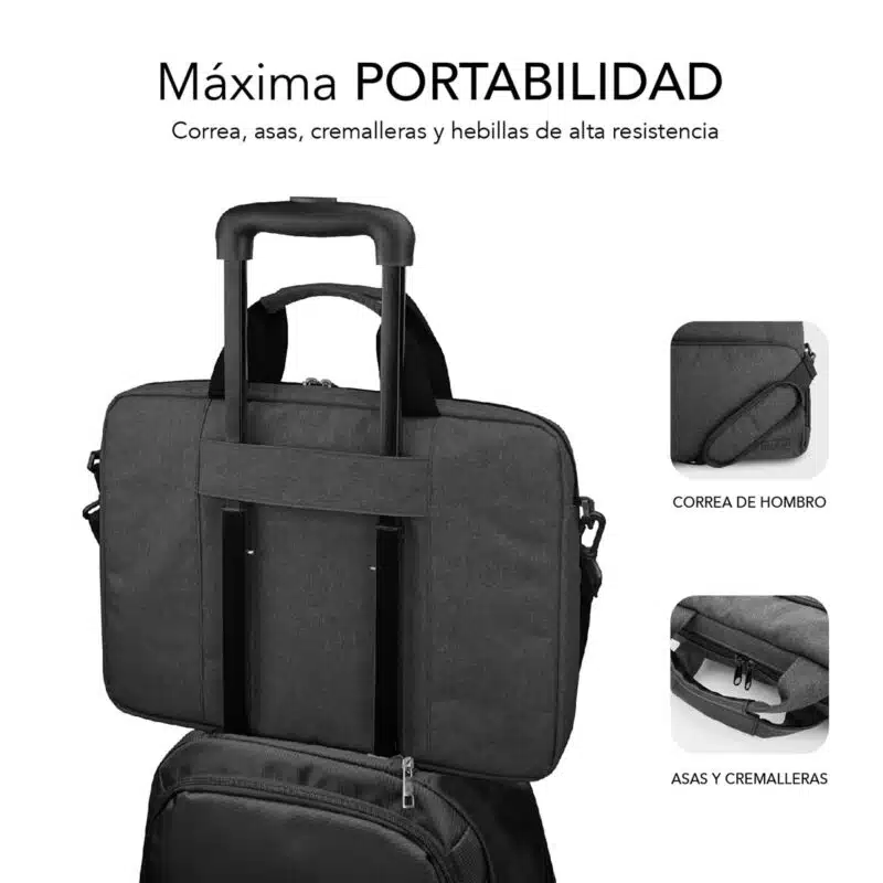 Maletín Ordenador 15.6" Gris Oscuro Air Padding - Imagen 4
