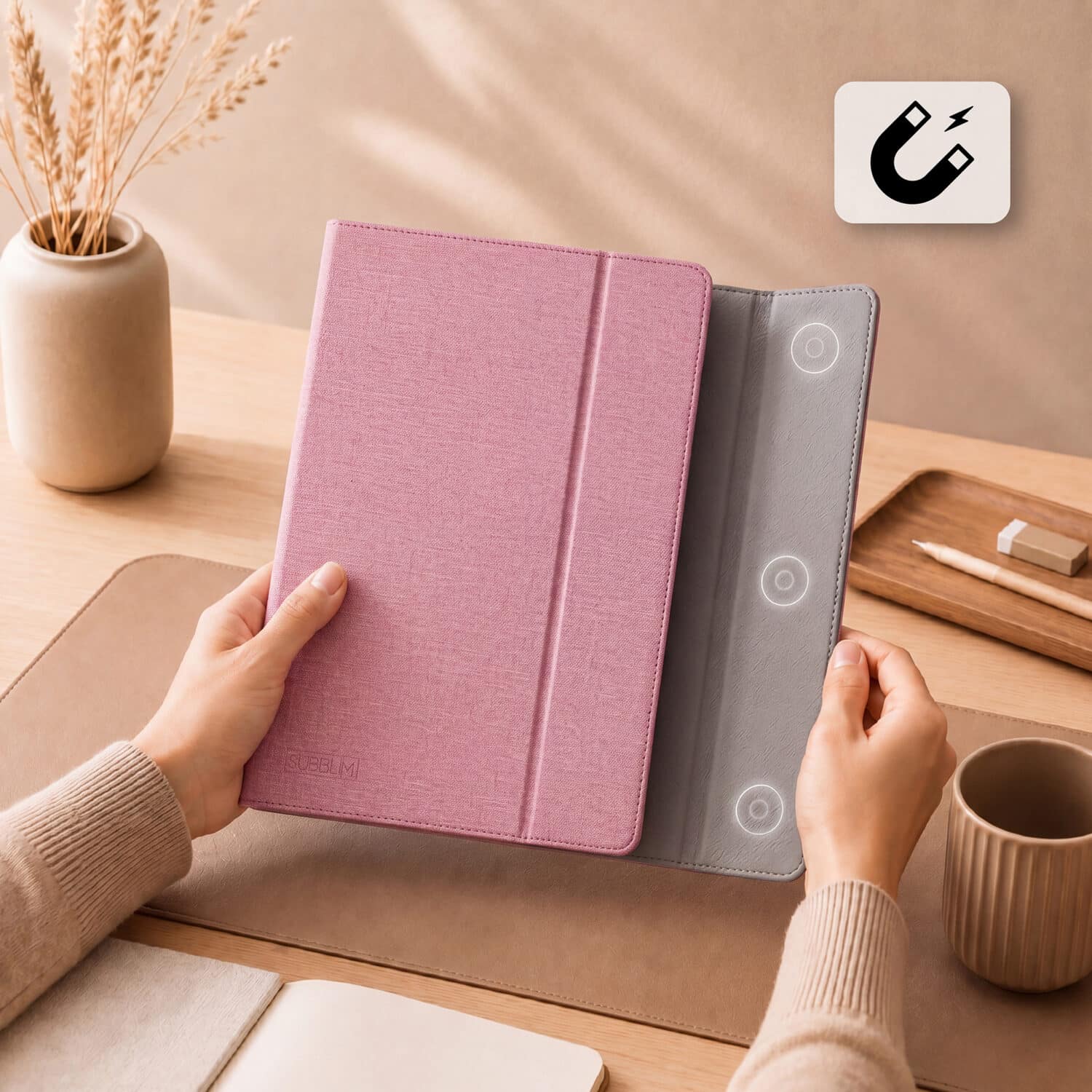 SUB-CUT-1CT003 Clever Stand Tablet Case Pink 4