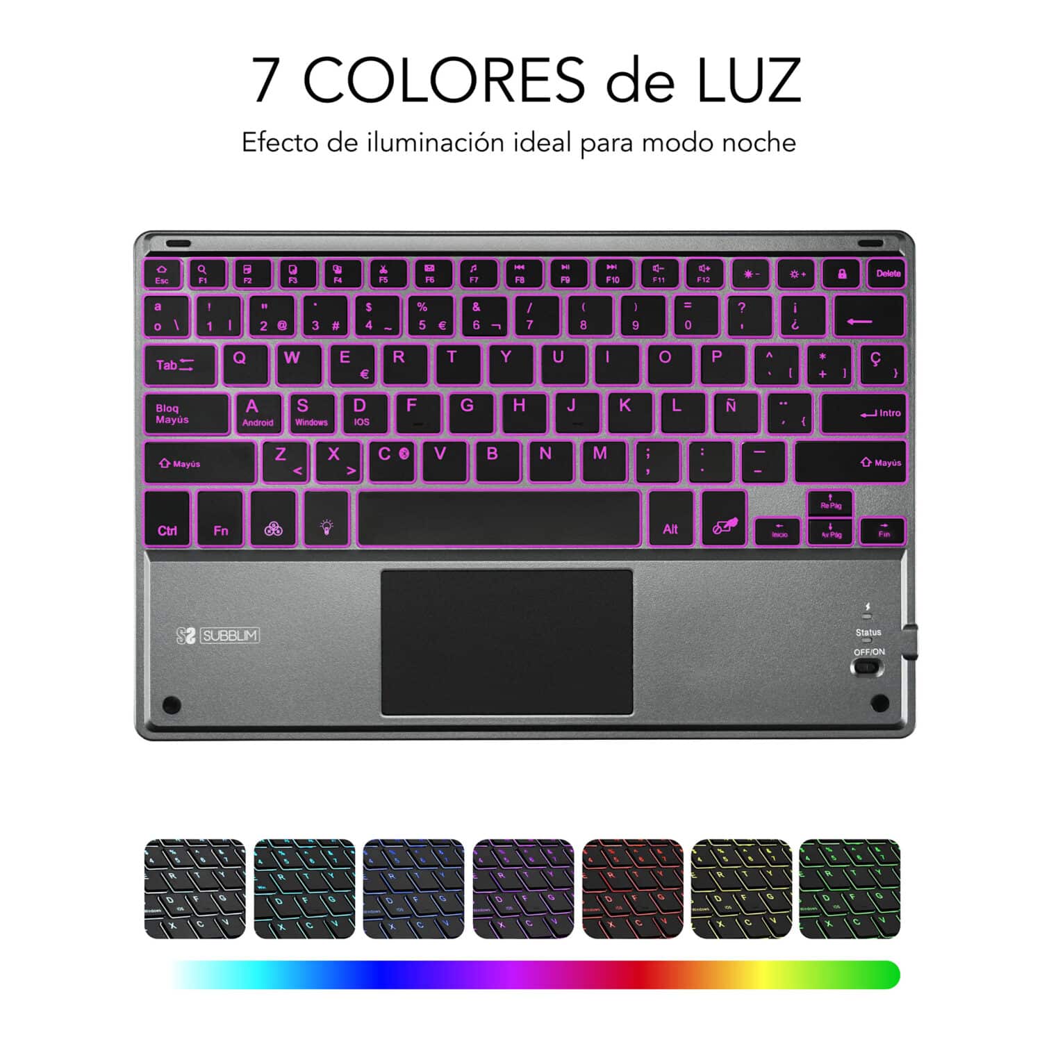 TECLADO BT Backlit TOUCHPAD