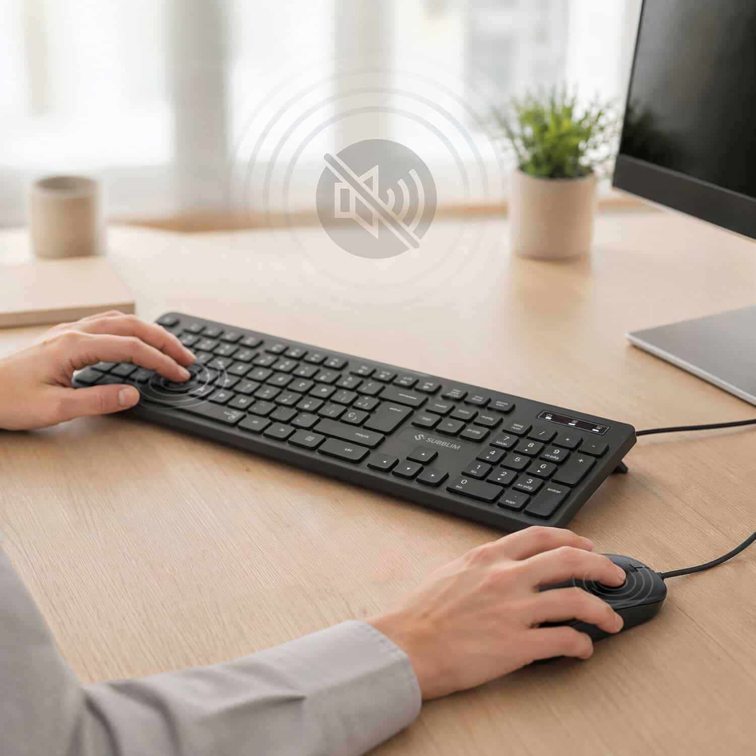 SUBKBC-CSSK01 Combo Business Slim Silencioso con cable USB_2