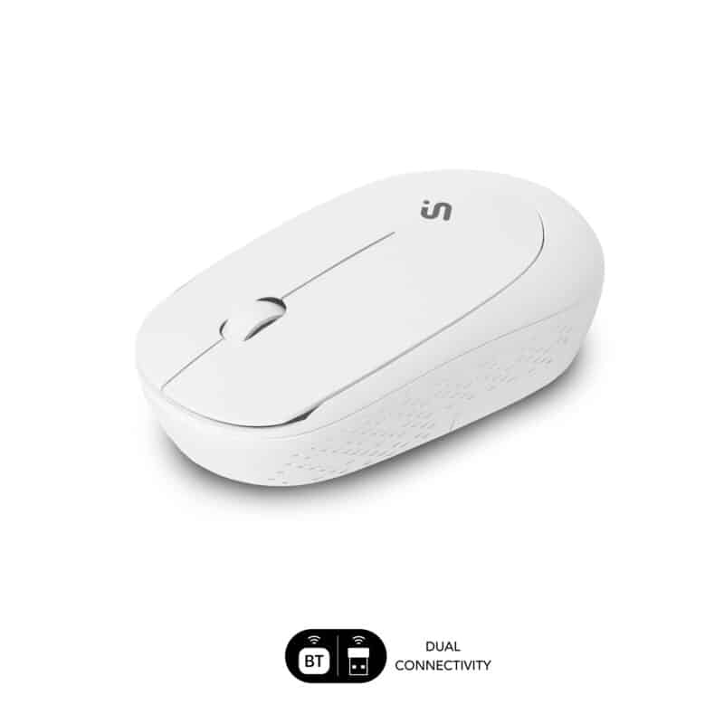 Ratón Business Plus Silencioso Inalámbrico Dual 2.4G  Blanco
