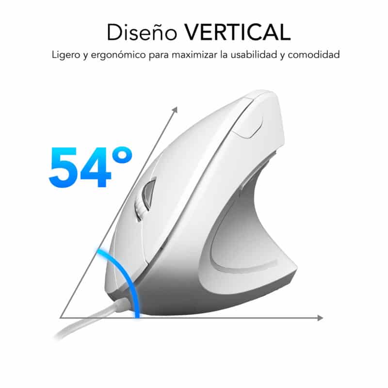 Souris filaire Glide Vertical Ergo blanche – Image 3
