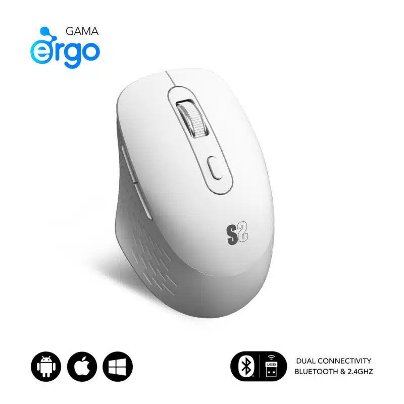Curve Ergo Dual Mouse Battery White