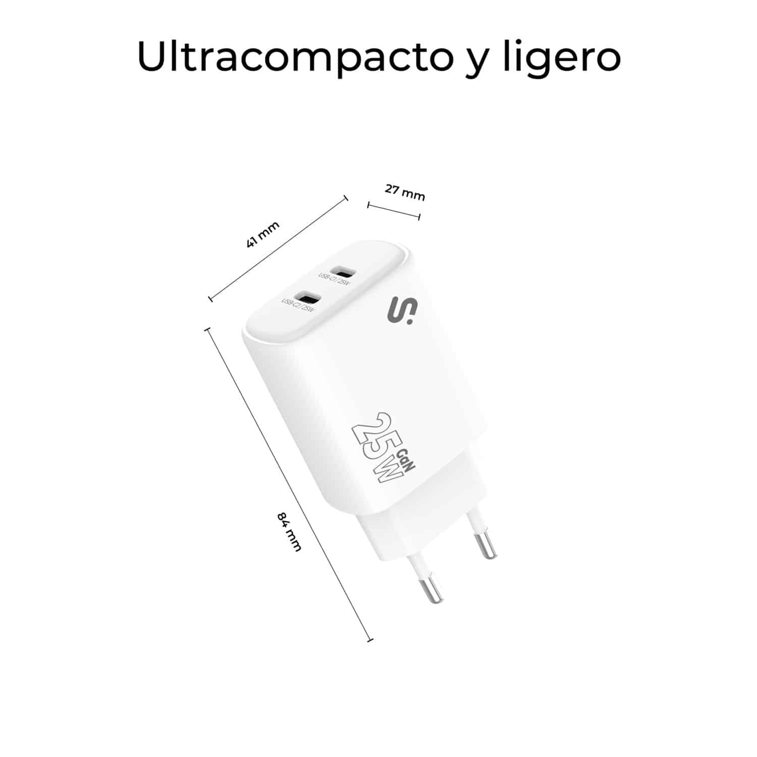 SUBCHG-6G2520 GAN 25W CHARGER USB C+C