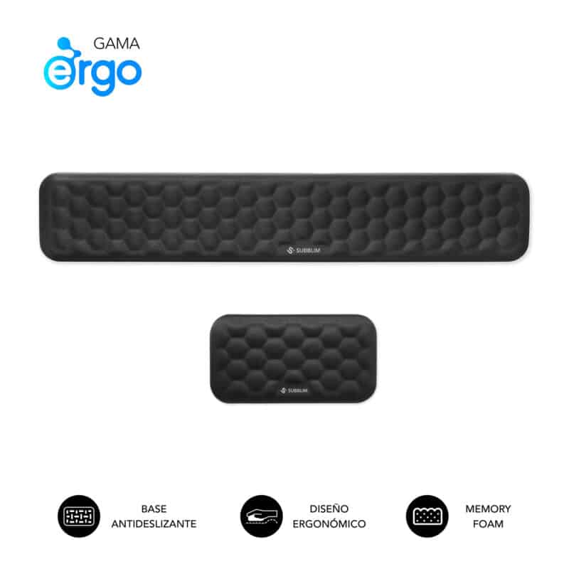 Pack Ergo Airpadding - Keyboard And Mouse Wrist Rest Black