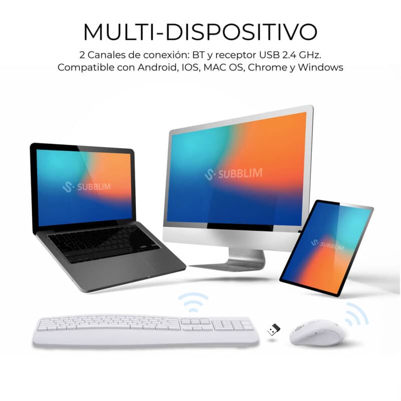 Combo Dual Office Prowave Blanc – Image 3