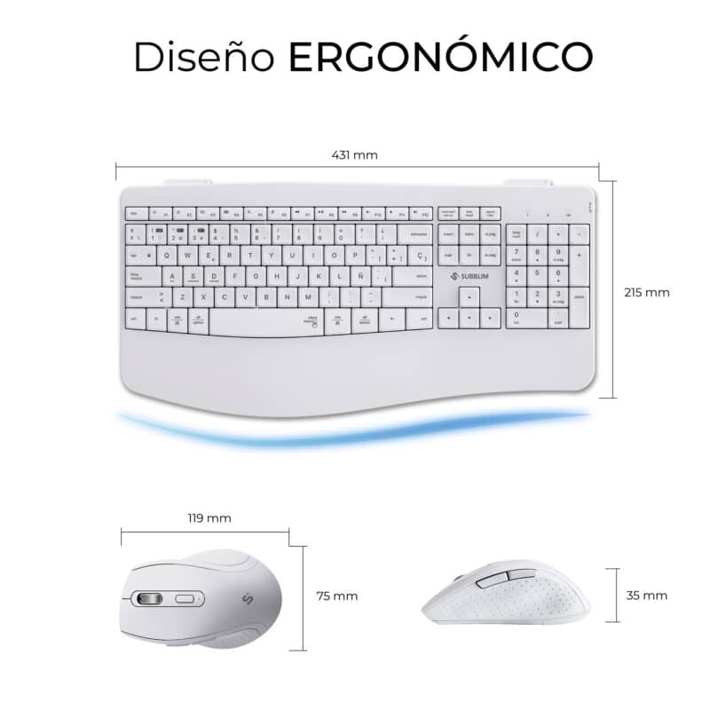 Combo Dual Office Prowave Blanc – Image 4