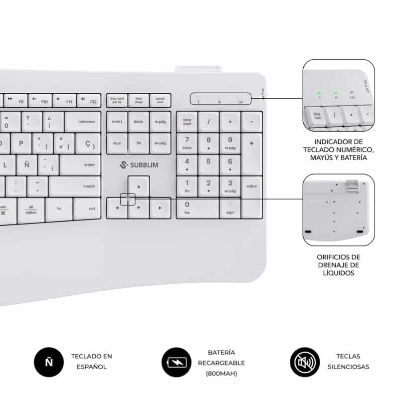 Combo Dual Office Prowave Blanc – Image 5