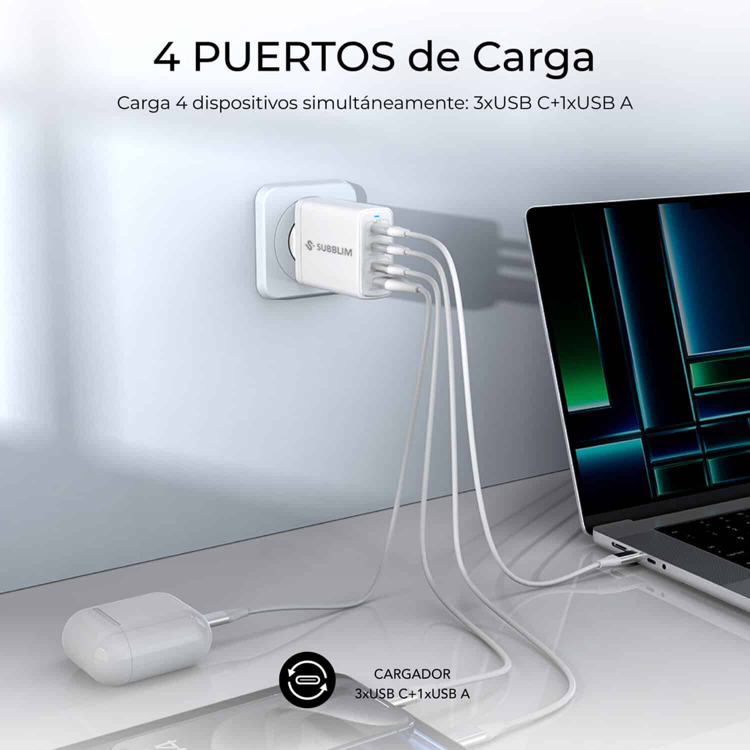 SUBCHG-6G1204 120W CHARGER USB C+C