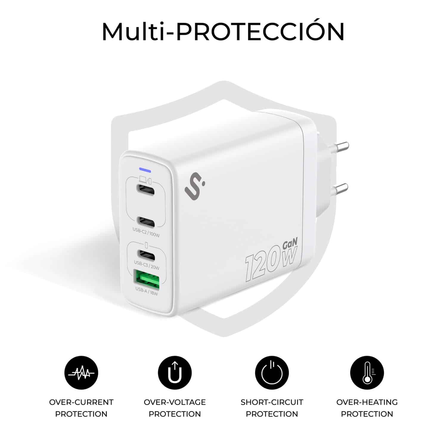 SUBCHG-6G1204 120W CHARGER USB C+C