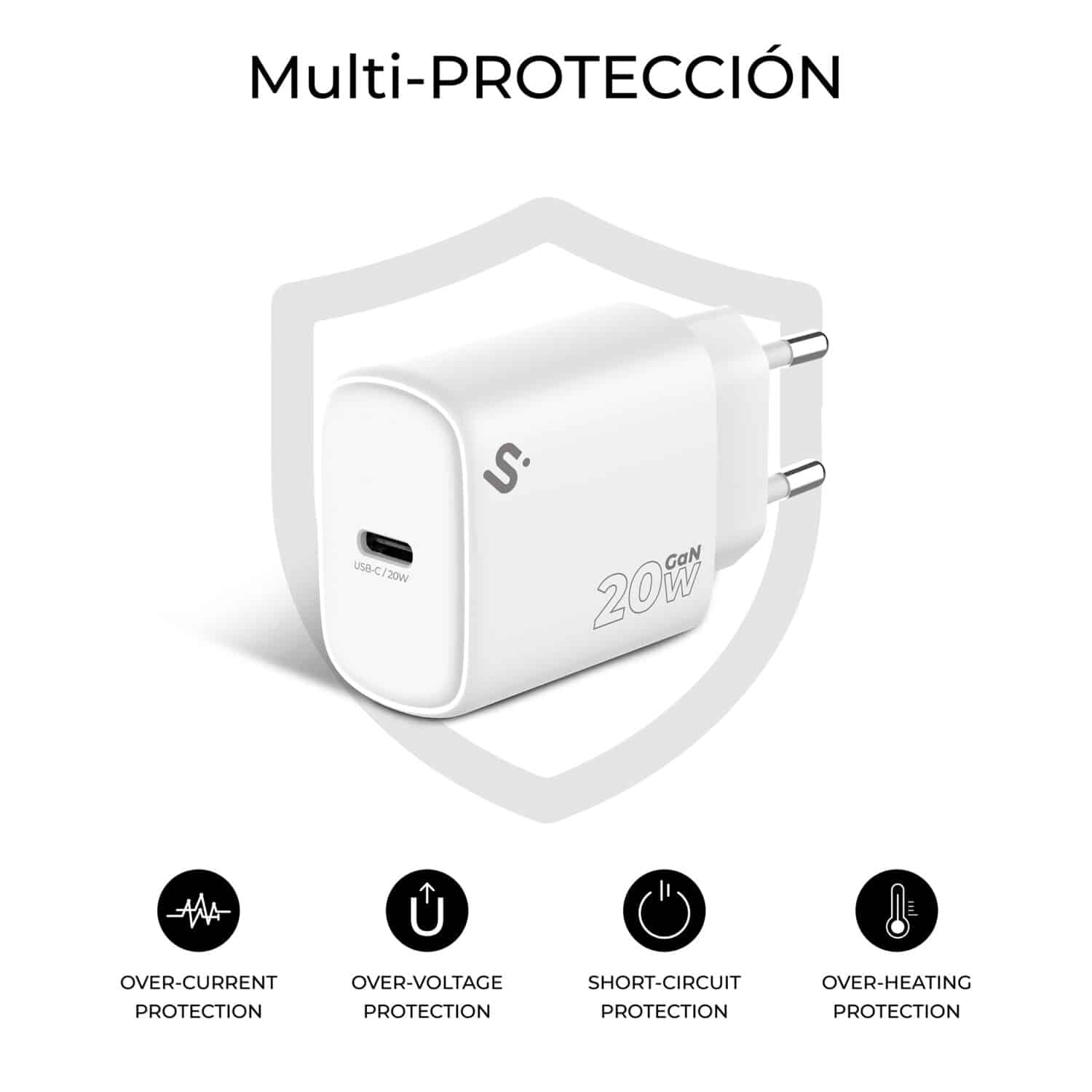 SUBCHG-6G2001 GAN 20W CHARGER USB C