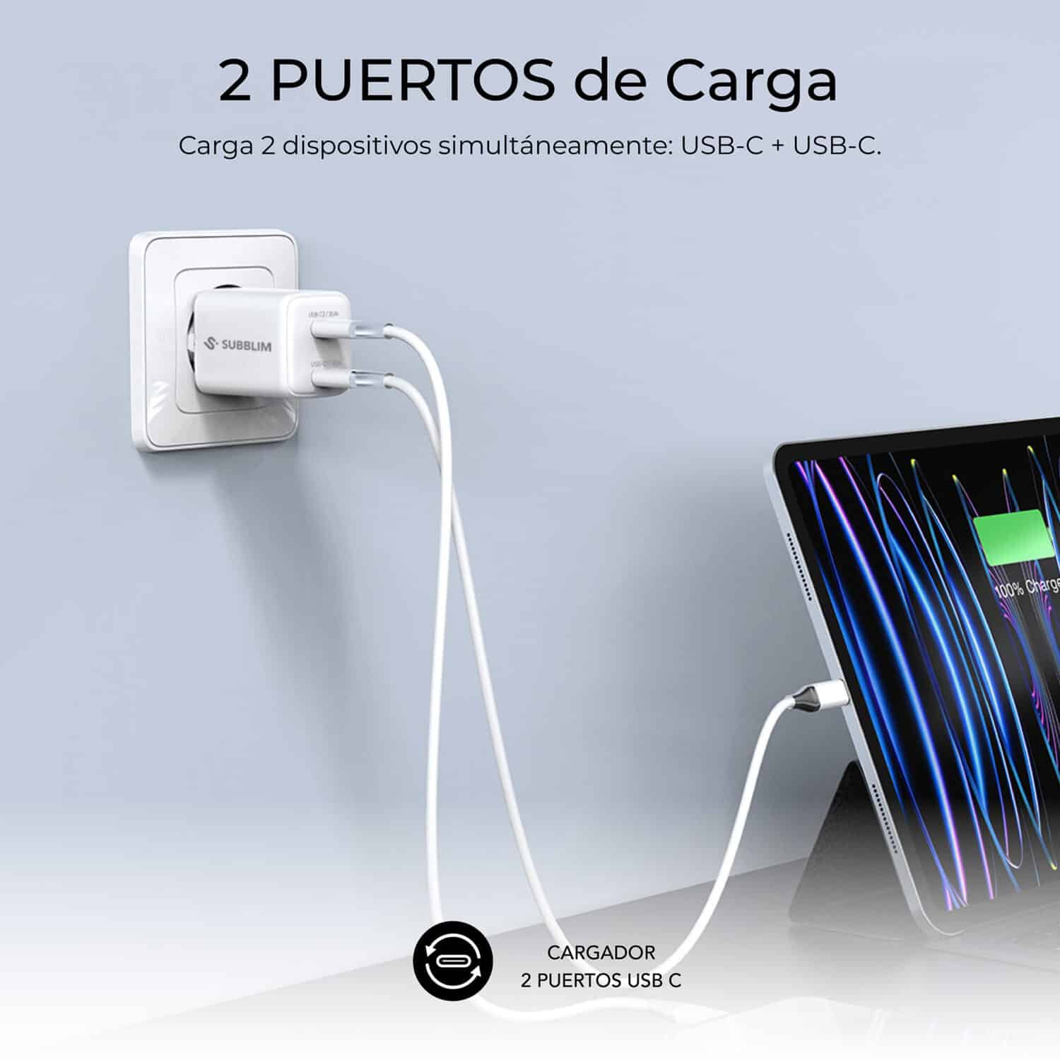SUBCHG-6G3520 GAN 35W CHARGER USB C+C