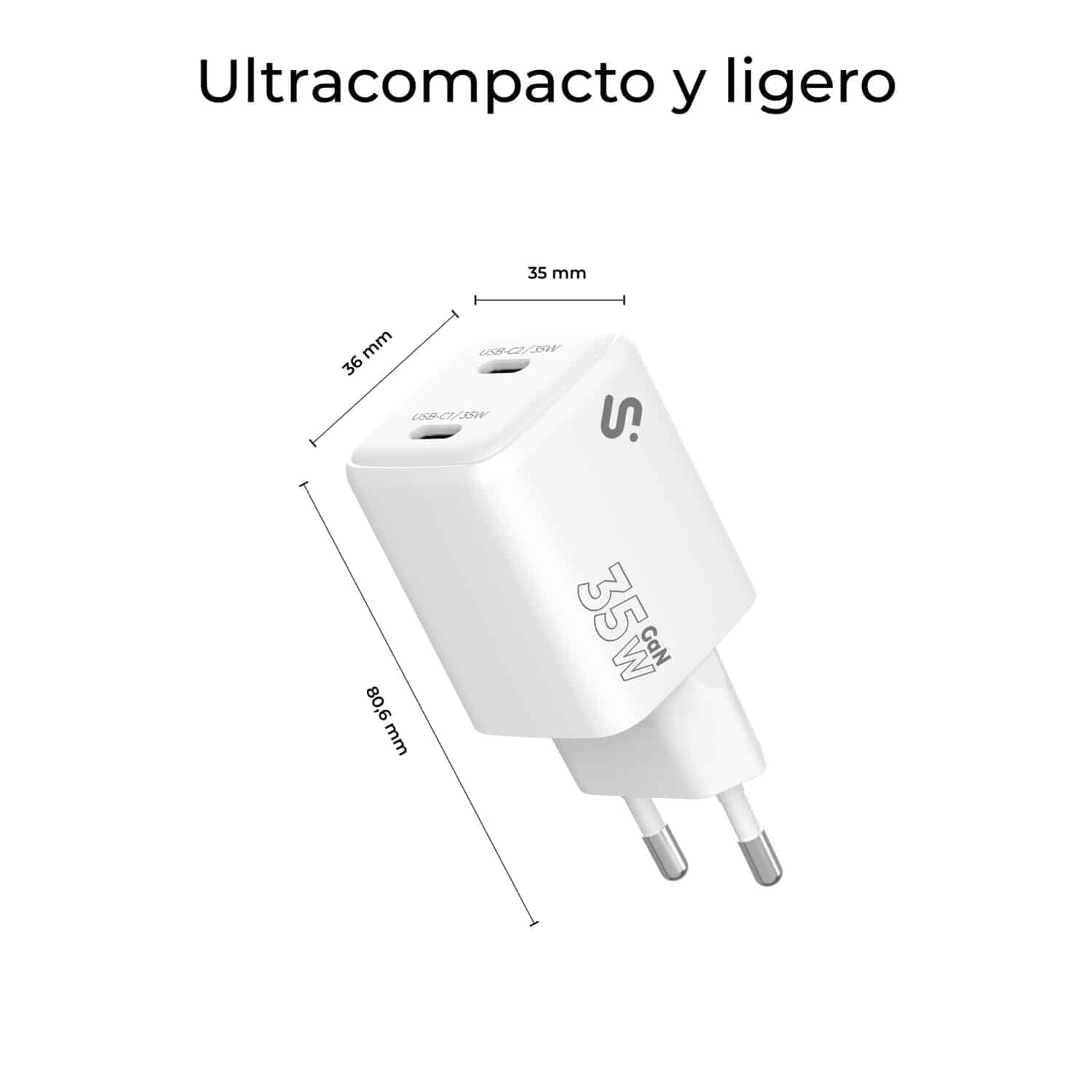 SUBCHG-6G3520 GAN 35W CHARGER USB C+C