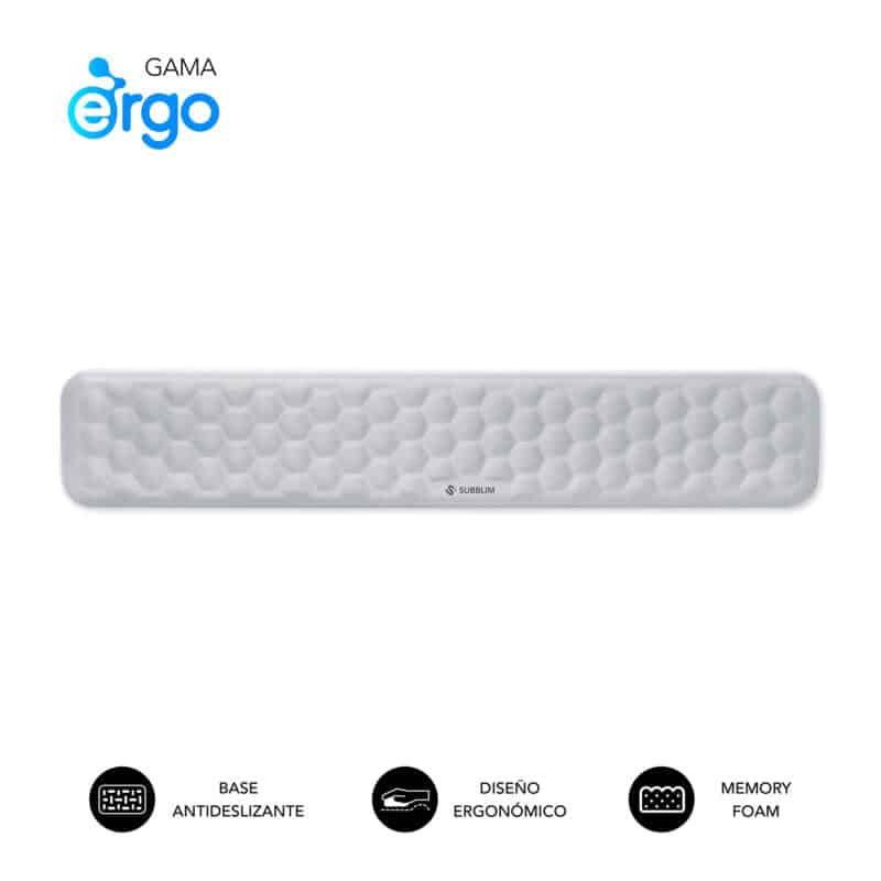 Ergo Airpadding Keyboard Wrist Rest Silver