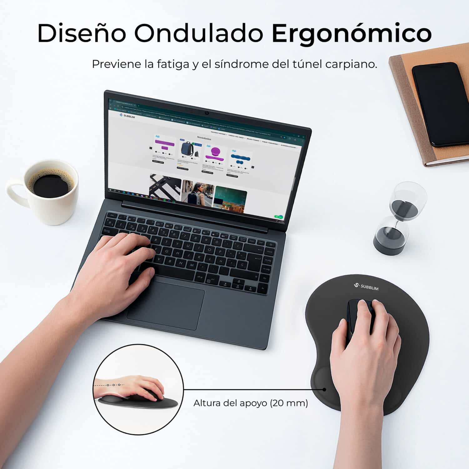 SUBMP-04E050 ERGO NEOGEL MOUSEPAD BLACK_2